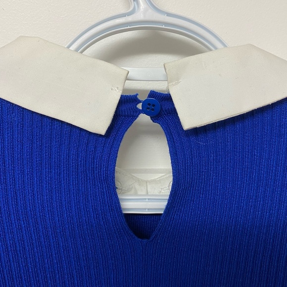 Sweater top with embroidered collar - Picture 5 of 5